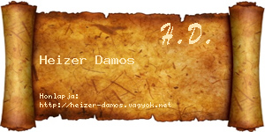 Heizer Damos névjegykártya